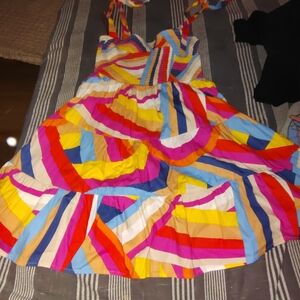 Flying Tomato Vibrant Multicolor Mini Dress